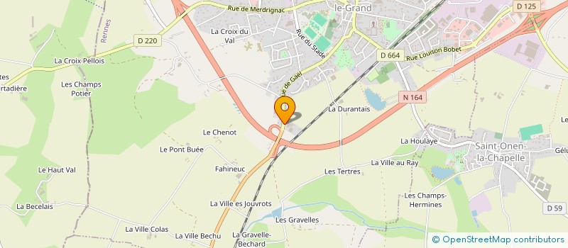 localisation de l'entreprise LES BASSINS DE BROCELIANDE  SAINT-MEEN-LE-GRAND