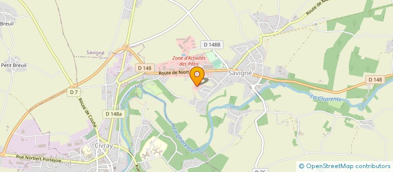 localisation de l'entreprise LES BASSINS DE FAYOLLES à SAVIGNE
