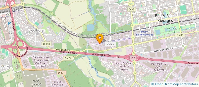 localisation de l'entreprise LES BASSINS DE L'ALMA  BUSSY-SAINT-GEORGES