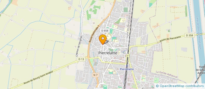 localisation de l'entreprise LES BASSINS DE PROVENCE à PIERRELATTE