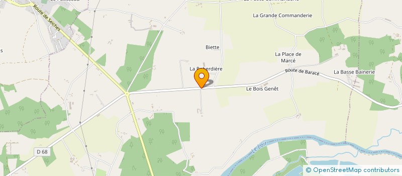 localisation de l'entreprise LES BASSINS DU CHATAIGNIER à TIERCE