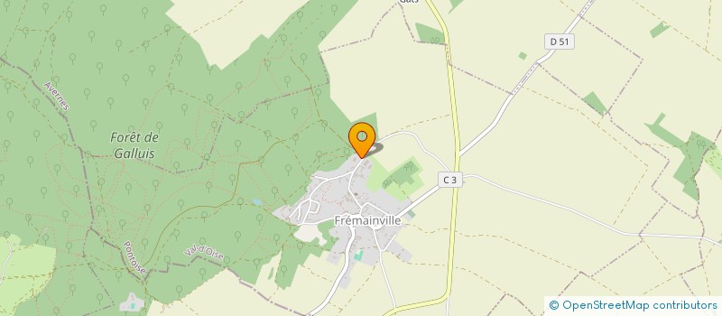 localisation de l'entreprise LES BASSINS DU VEXIN  FREMAINVILLE