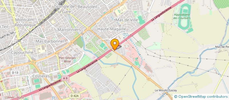 localisation de l'entreprise LES BASSINS ROMAINS à NIMES