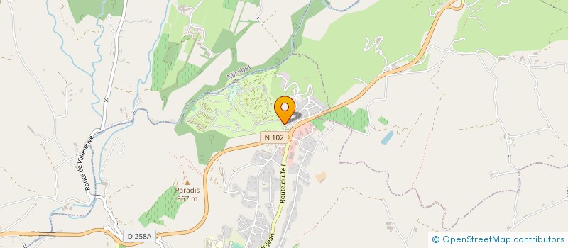 localisation de l'entreprise LES BASTETS à VILLENEUVE-DE-BERG