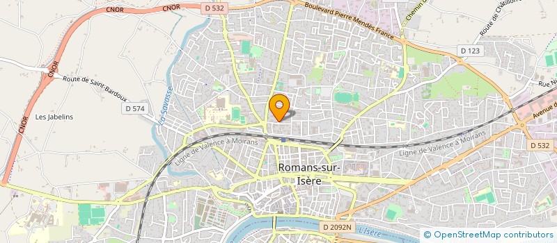 localisation de l'entreprise LES BASTIDES 3  ROMANS-SUR-ISERE