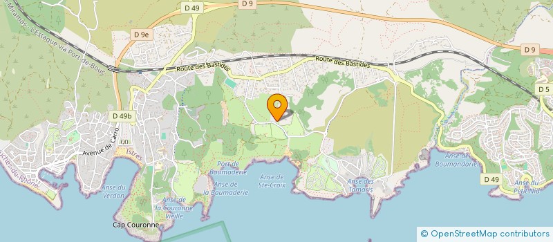 localisation de l'entreprise LES BASTIDES à MARTIGUES
