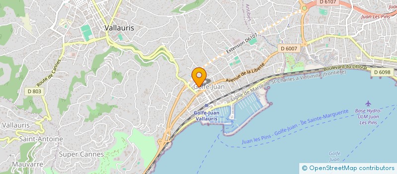 localisation de l'entreprise LES BASTIDES à VALLAURIS