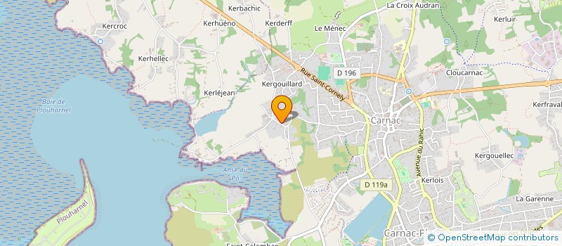 localisation de l'entreprise LES BASTIDES  CARNAC