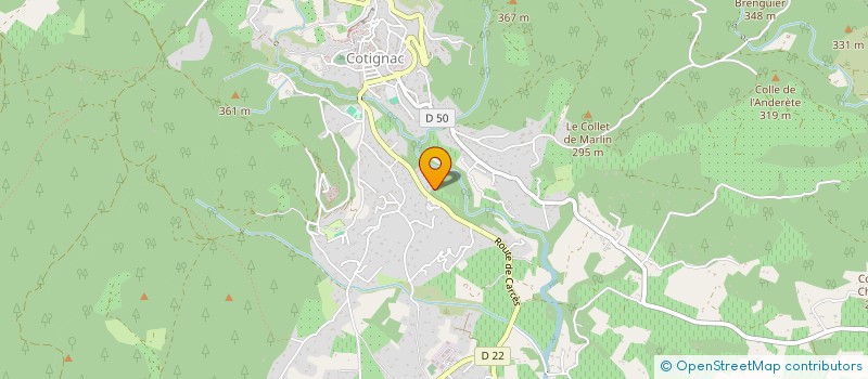 localisation de l'entreprise LES BASTIDES à CORRENS