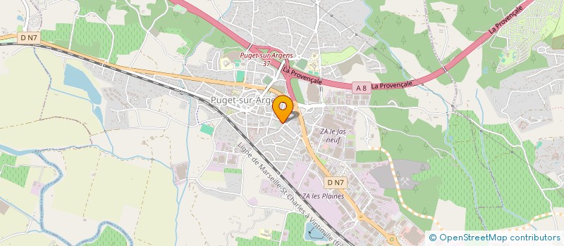 localisation de l'entreprise LES BASTIDES à PUGET-SUR-ARGENS