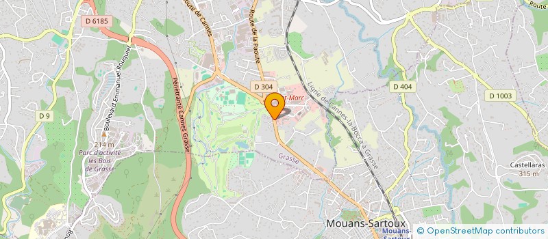 localisation de l'entreprise LES BASTIDES à GRASSE
