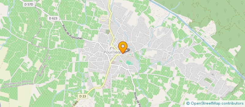 localisation de l'entreprise LES BASTIDES  POURRIERES