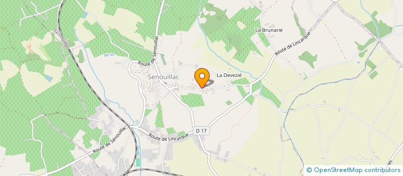 localisation de l'entreprise LES BASTIDES BLANCHES  SENOUILLAC