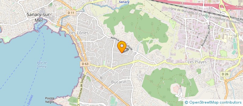 localisation de l'entreprise LES BASTIDES DE CARREDON à SIX-FOURS-LES-PLAGES