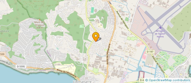 localisation de l'entreprise LES BASTIDES DE CLAUGE à HYERES