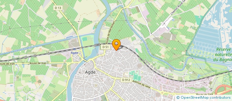 localisation de l'entreprise LES BASTIDES DE JOLY à AGDE