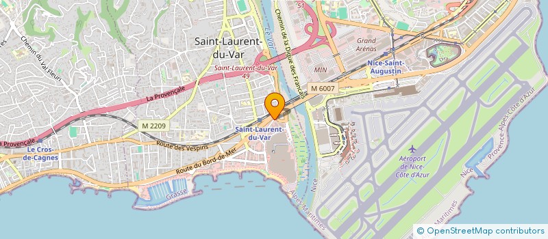 localisation de l'entreprise LES BASTIDES DE L ESCOURS à SAINT-LAURENT-DU-VAR