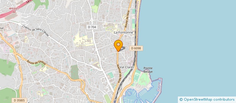 localisation de l'entreprise LES BASTIDES DE LA MER à ANTIBES