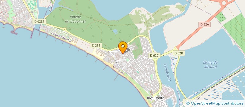 localisation de l'entreprise LES BASTIDES DE LA PLAGE  LE GRAU-DU-ROI