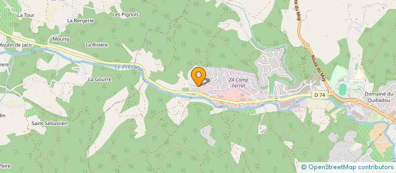 localisation de l'entreprise LES BASTIDES DE LOUIS à SAINTE-MAXIME