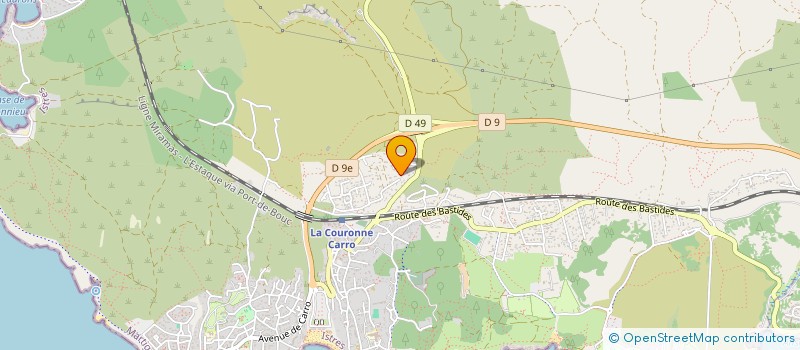 localisation de l'entreprise LES BASTIDES DE STE CROIX  MARTIGUES