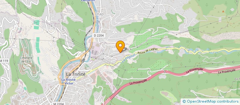 localisation de l'entreprise LES BASTIDES DES OLIVIERS à LA TRINITE