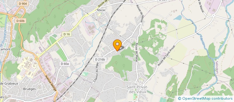 localisation de l'entreprise LES BASTIDES DU VIGET  SAINT-PRIVAT-DES-VIEUX