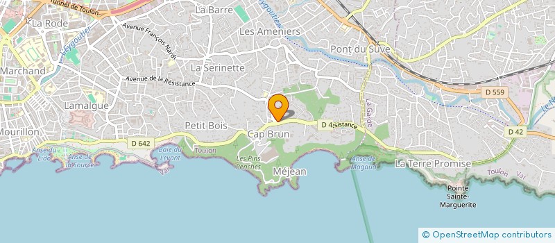 localisation de l'entreprise LES BASTIDIERES à TOULON