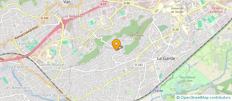 localisation de l'entreprise LES BASTIONS à LA GARDE
