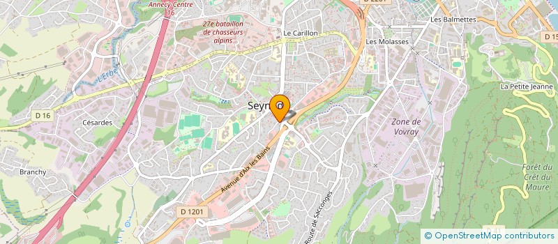 localisation de l'entreprise LES BATEAUX à ANNECY