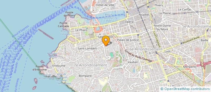 localisation de l'entreprise LES BATEAUX MARSEILLAIS à MARSEILLE