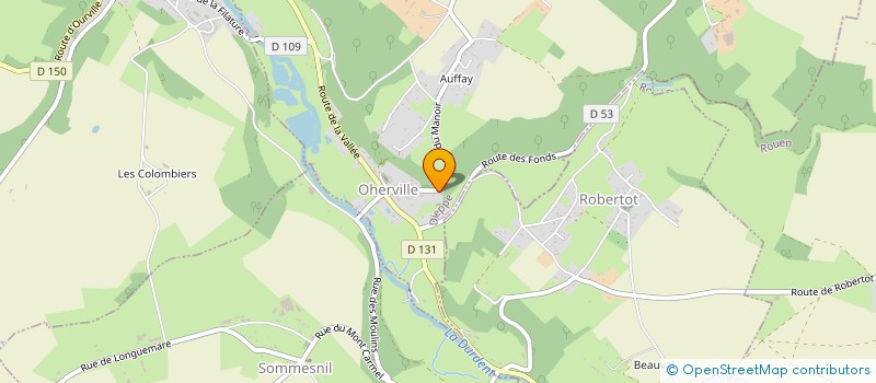 localisation de l'entreprise LES BATELIERS  OHERVILLE