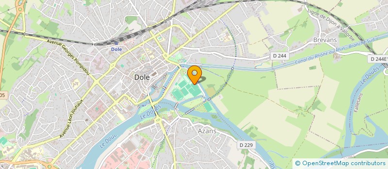 localisation de l'entreprise LES BATELIERS à DOLE