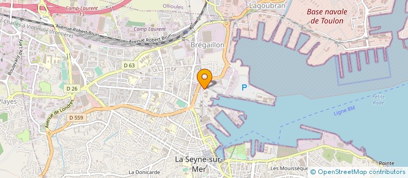 localisation de l'entreprise LES BATELIERS DE LA RADE à LA SEYNE-SUR-MER