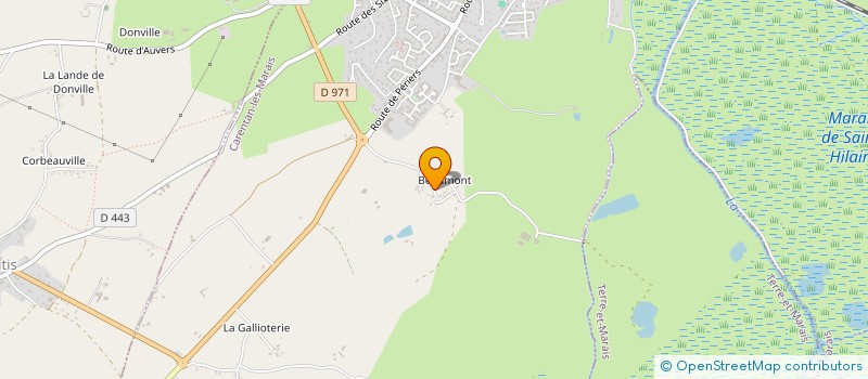 localisation de l'entreprise LES BATELIERS DES MARAIS DU COTENTIN à CARENTAN-LES-MARAIS