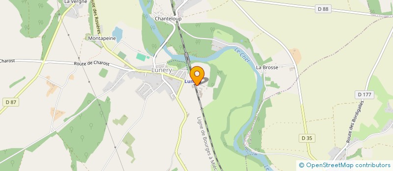 localisation de l'entreprise LES BATIMENTS DE CHAMPROY  LUNERY