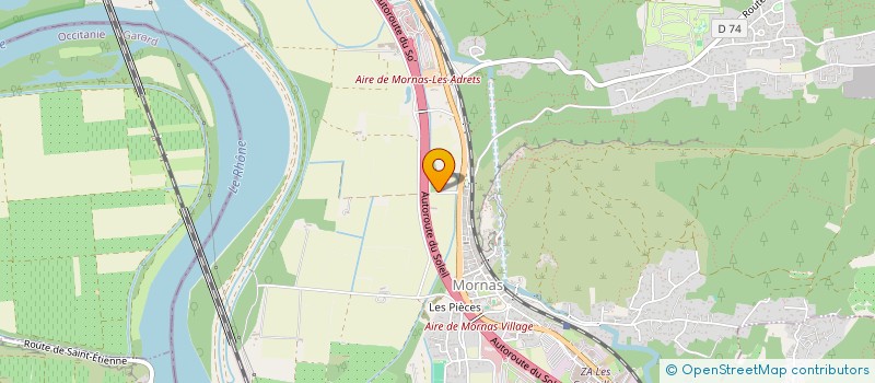 localisation de l'entreprise LES BATIMENTS DU RHONE à MORNAS