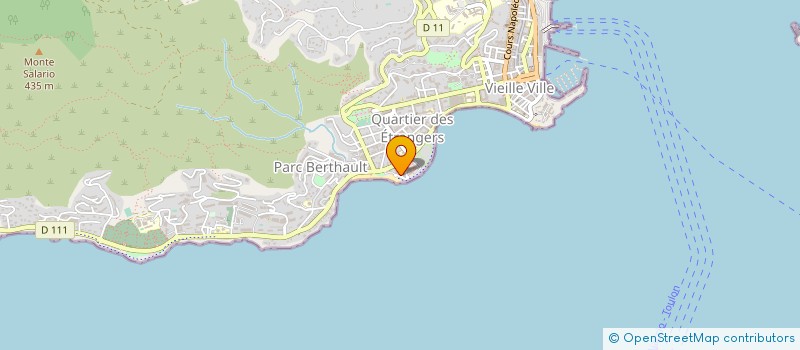 localisation de l'entreprise LES BATIMENTS DU SUD à AJACCIO