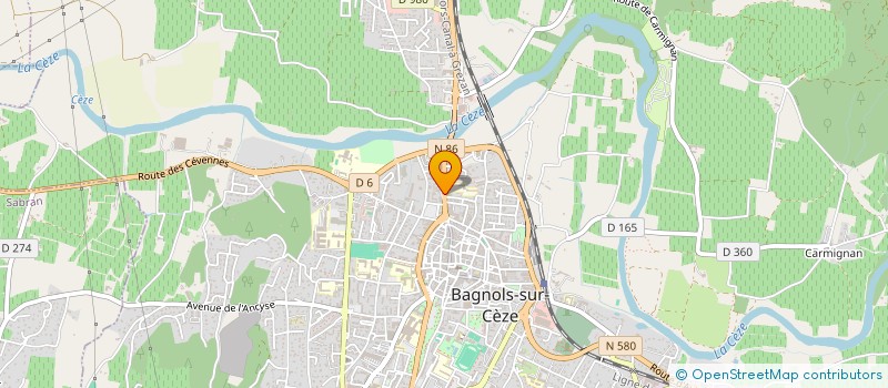 localisation de l'entreprise LES BATIMENTS DU SUD à BAGNOLS-SUR-CEZE