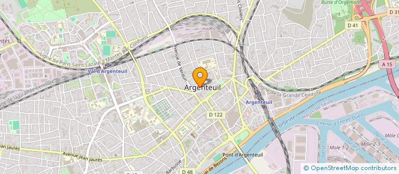 localisation de l'entreprise LES BATIMENTS DU VAL D'OISE  ARGENTEUIL