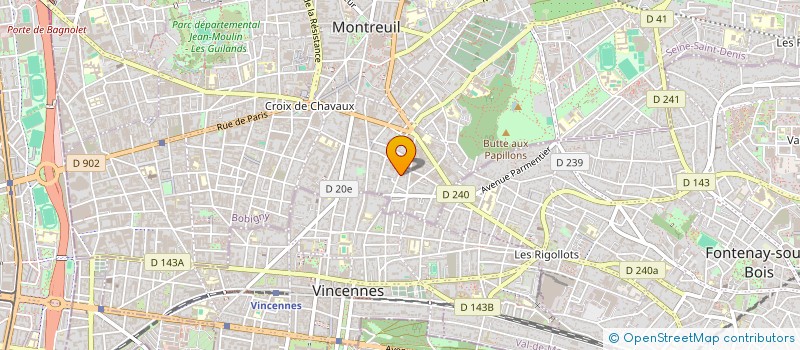 localisation de l'entreprise LES BATIMENTS FRANCILIENS à MONTREUIL