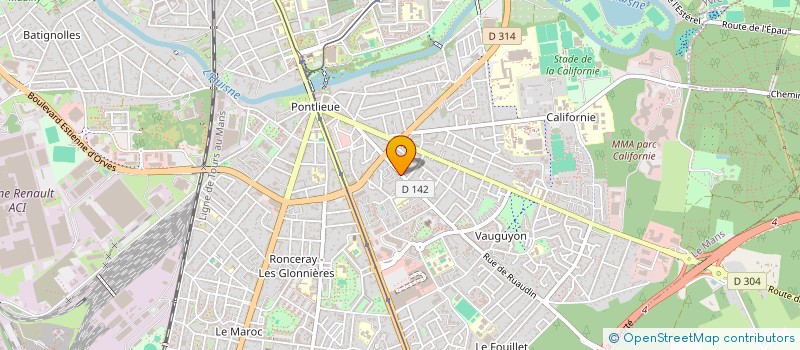 localisation de l'entreprise LES BATIMENTS SARTHOIS  LE MANS