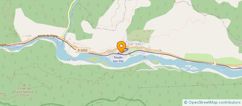 localisation de l'entreprise LES BATIMENTS TOUETOIS  TOUET-SUR-VAR