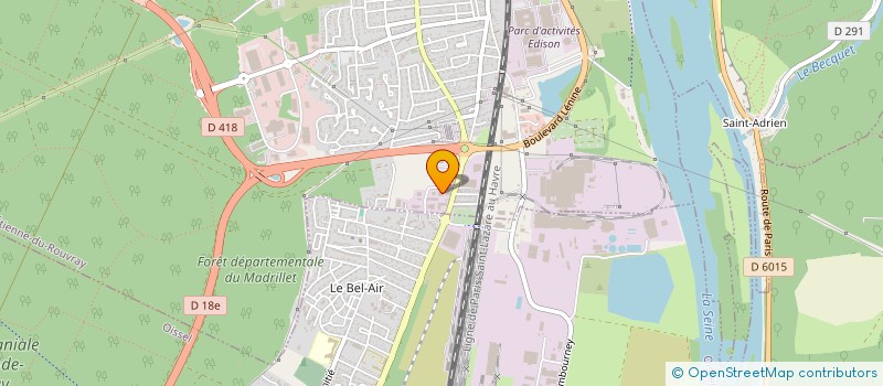 localisation de l'entreprise LES BATINEURS à LE PETIT-QUEVILLY