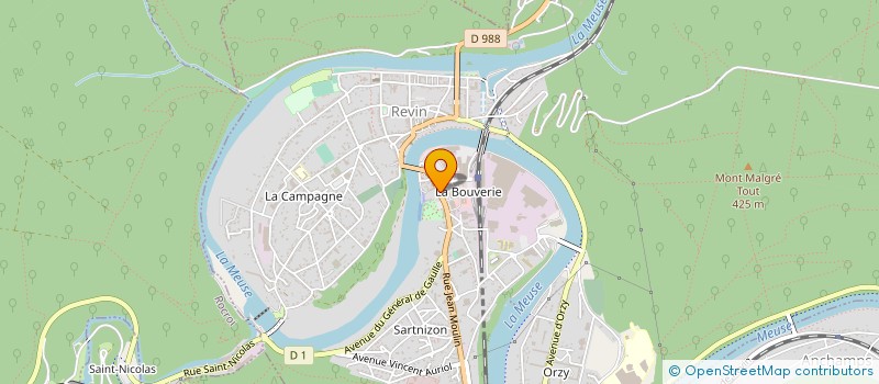 localisation de l'entreprise LES BATISSES ARDENNAISES à REVIN