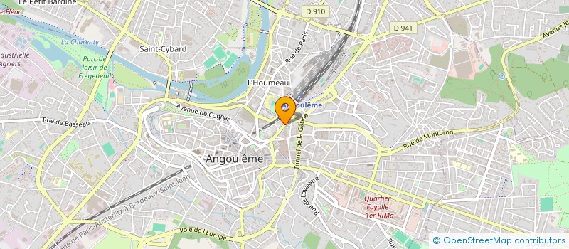 localisation de l'entreprise LES BATISSES DE L'ANGOUMOIS à ANGOULEME