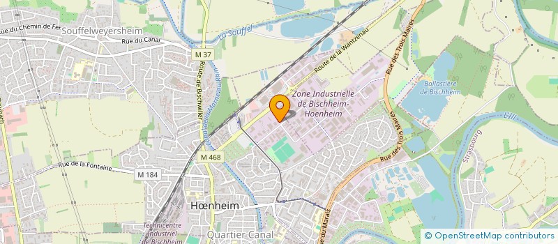 localisation de l'entreprise LES BATISSEURS ASSOCIES à HŒNHEIM