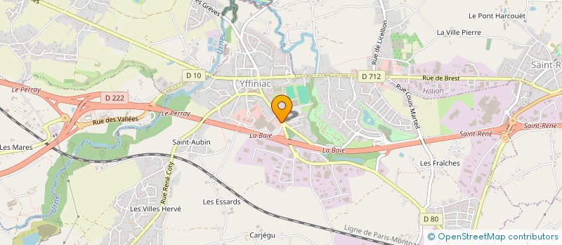 localisation de l'entreprise LES BATISSEURS D'ARMOR  YFFINIAC