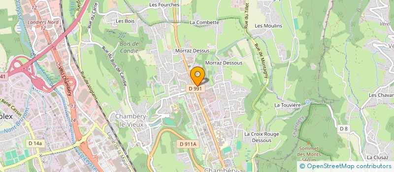 localisation de l'entreprise LES BATISSEURS D'ESPOIR 73  CHAMBERY