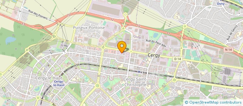 localisation de l'entreprise LES BATISSEURS D ILE DE FRANCE  CERGY